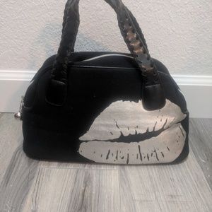 Victoria's Secret Lips Purse, Black (EUC)